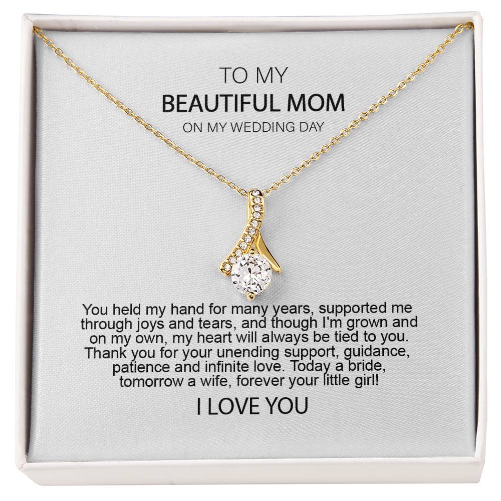 Mother of the Bride Gift from Daughter Mother of the Bride Necklace from Bride Eternity Necklace Mom of Bride Gift To Mom from Bride
