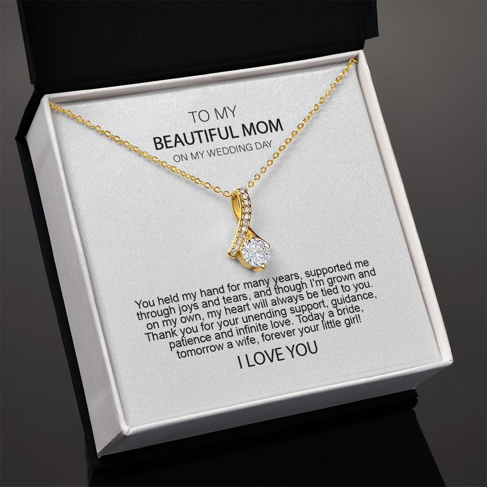 Mother of the Bride Gift from Daughter Mother of the Bride Necklace from Bride Eternity Necklace Mom of Bride Gift To Mom from Bride