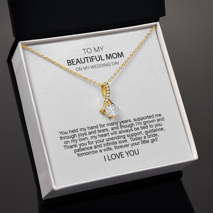 Mother of the Bride Gift from Daughter Mother of the Bride Necklace from Bride Eternity Necklace Mom of Bride Gift To Mom from Bride