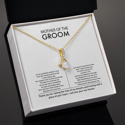 Mother of the Groom Gift from Daughter in Law Mother of the Groom Necklace from Bride Eternity Necklace Mom of Groom Gift To Mom from Bride