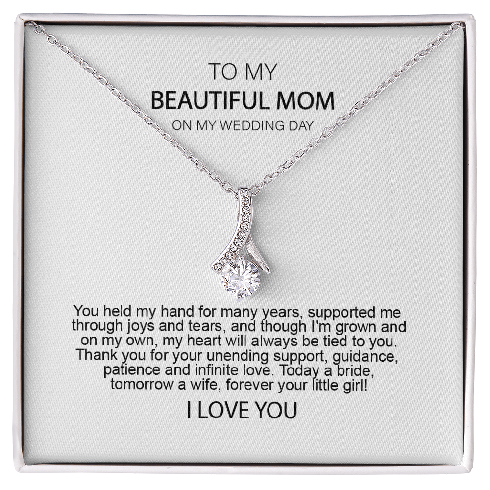 Mother of the Bride Gift from Daughter Mother of the Bride Necklace from Bride Eternity Necklace Mom of Bride Gift To Mom from Bride