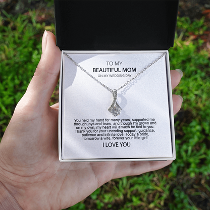 Mother of the Bride Gift from Daughter Mother of the Bride Necklace from Bride Eternity Necklace Mom of Bride Gift To Mom from Bride