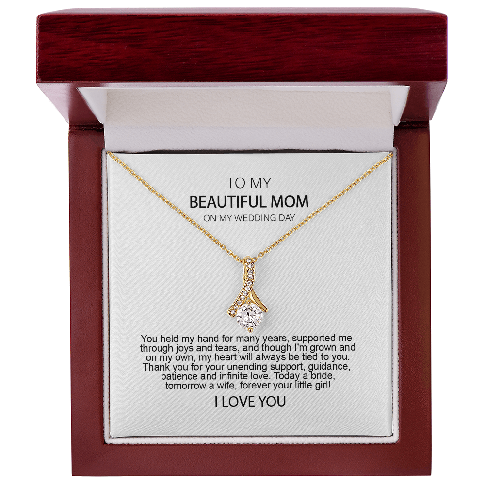 Mother of the Bride Gift from Daughter Mother of the Bride Necklace from Bride Eternity Necklace Mom of Bride Gift To Mom from Bride