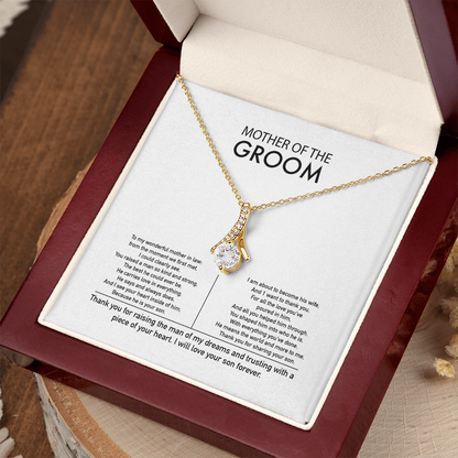 Mother of the Groom Gift from Daughter in Law Mother of the Groom Necklace from Bride Eternity Necklace Mom of Groom Gift To Mom from Bride