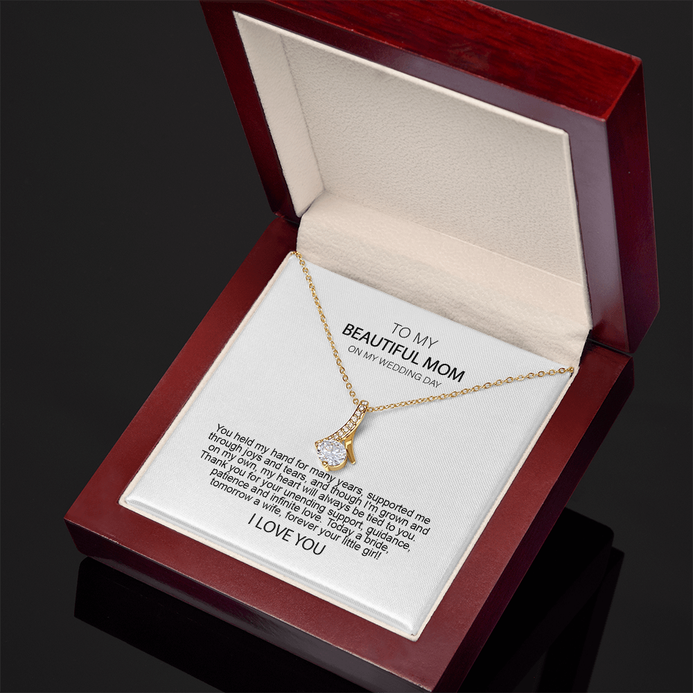 Mother of the Bride Gift from Daughter Mother of the Bride Necklace from Bride Eternity Necklace Mom of Bride Gift To Mom from Bride