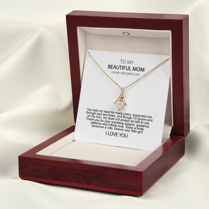 Mother of the Bride Gift from Daughter Mother of the Bride Necklace from Bride Eternity Necklace Mom of Bride Gift To Mom from Bride