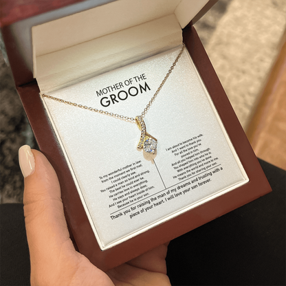 Mother of the Groom Gift from Daughter in Law Mother of the Groom Necklace from Bride Eternity Necklace Mom of Groom Gift To Mom from Bride