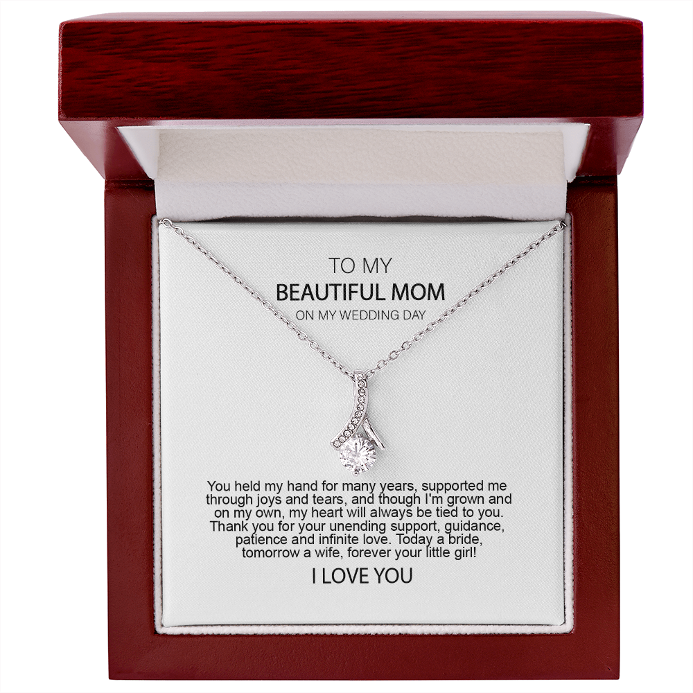Mother of the Bride Gift from Daughter Mother of the Bride Necklace from Bride Eternity Necklace Mom of Bride Gift To Mom from Bride