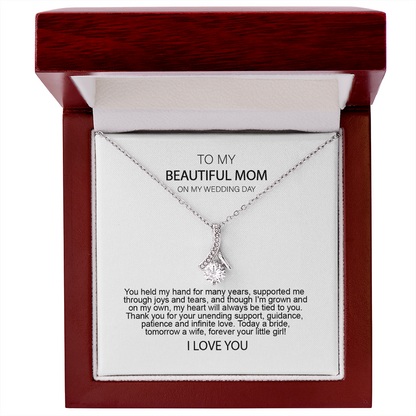 Mother of the Bride Gift from Daughter Mother of the Bride Necklace from Bride Eternity Necklace Mom of Bride Gift To Mom from Bride