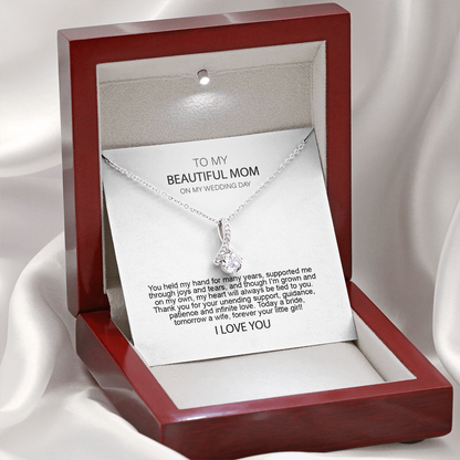 Mother of the Bride Gift from Daughter Mother of the Bride Necklace from Bride Eternity Necklace Mom of Bride Gift To Mom from Bride