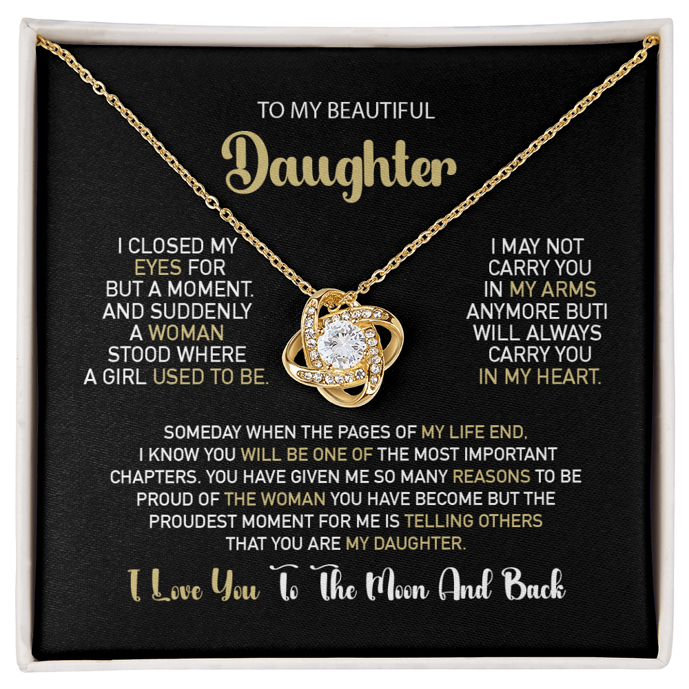 To My Daughter – Proud Beyond Words Necklace