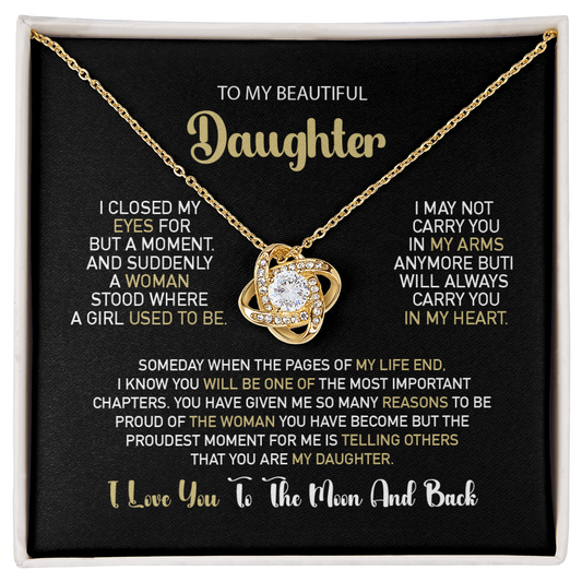 To My Daughter – Proud Beyond Words Necklace