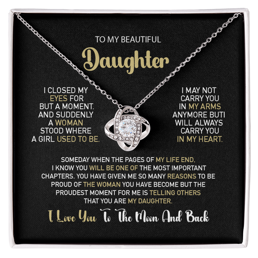 To My Daughter – Proud Beyond Words Necklace