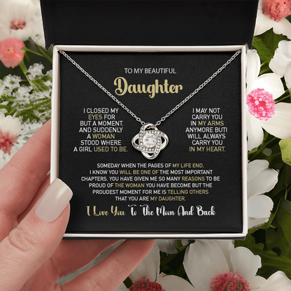To My Daughter – Proud Beyond Words Necklace