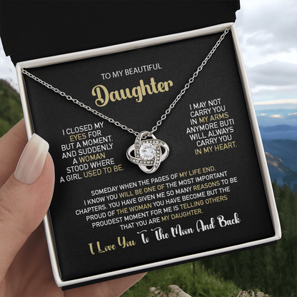 To My Daughter – Proud Beyond Words Necklace