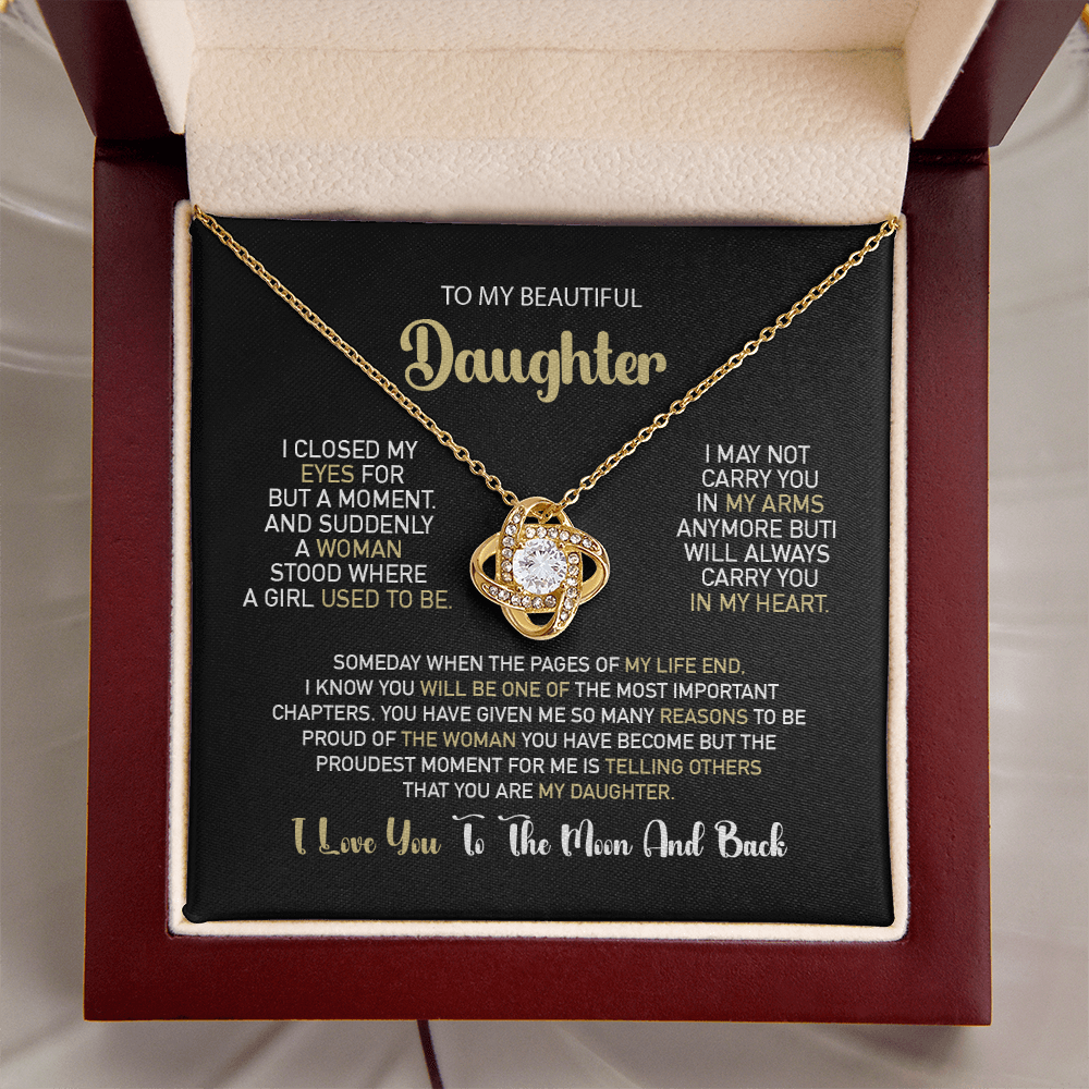 To My Daughter – Proud Beyond Words Necklace