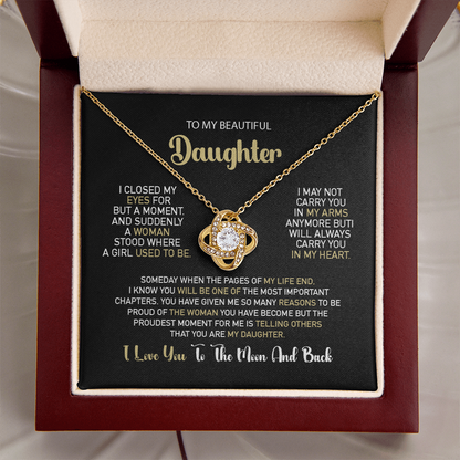 To My Daughter – Proud Beyond Words Necklace