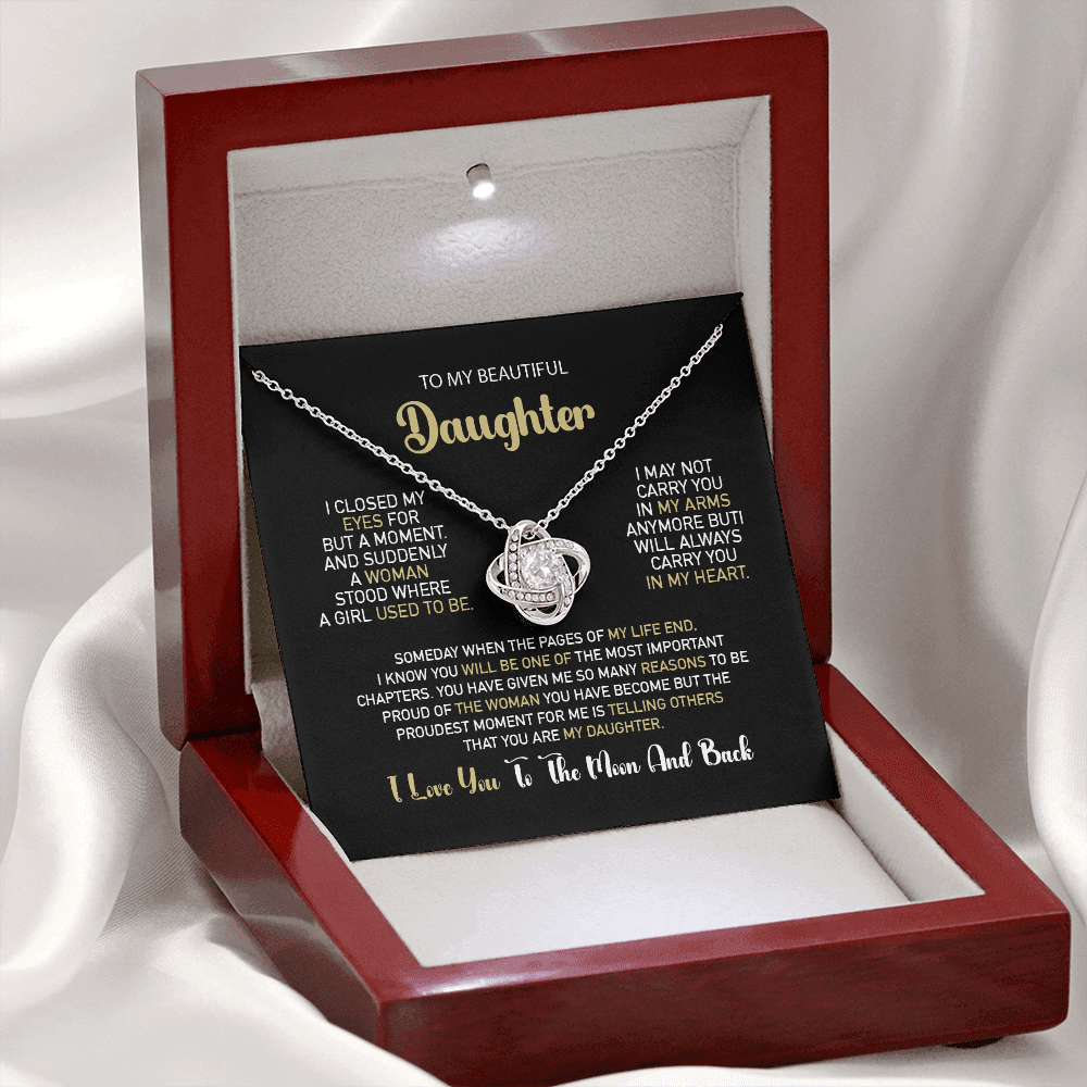To My Daughter – Proud Beyond Words Necklace