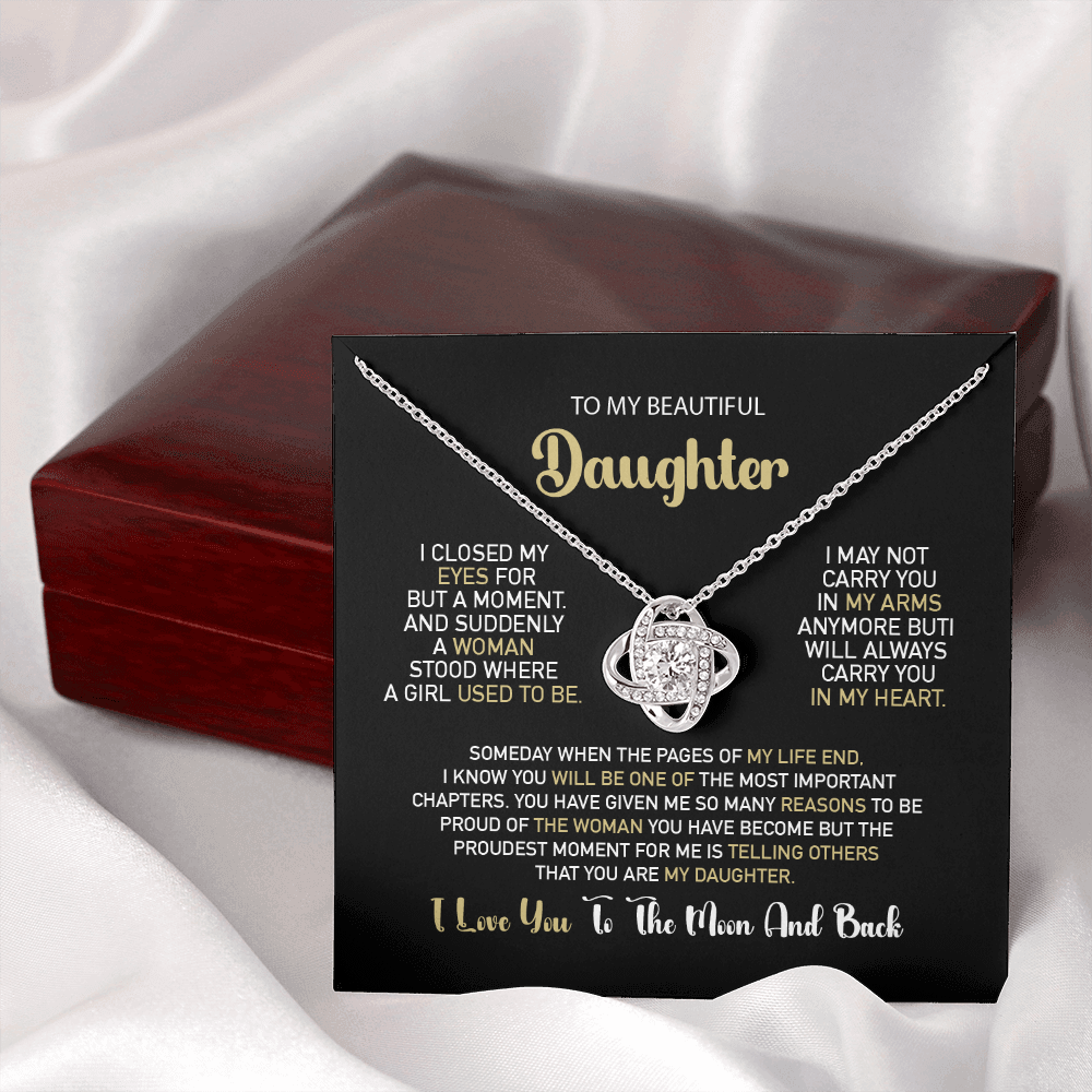 To My Daughter – Proud Beyond Words Necklace