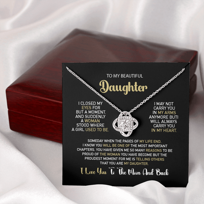 To My Daughter – Proud Beyond Words Necklace