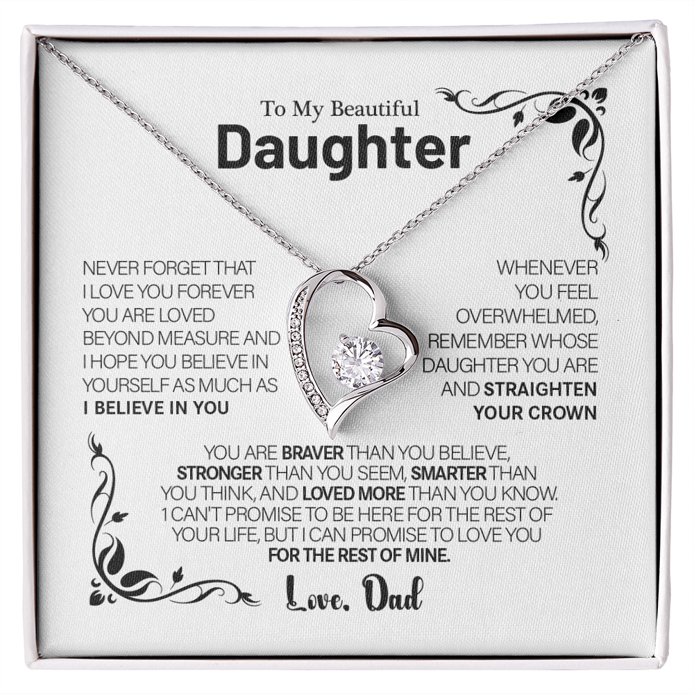 To My Daughter – Love You Forever Necklace