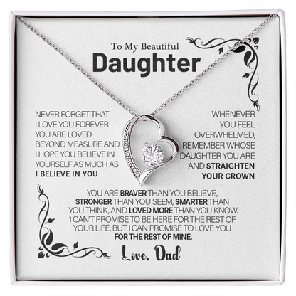 To My Daughter – Love You Forever Necklace