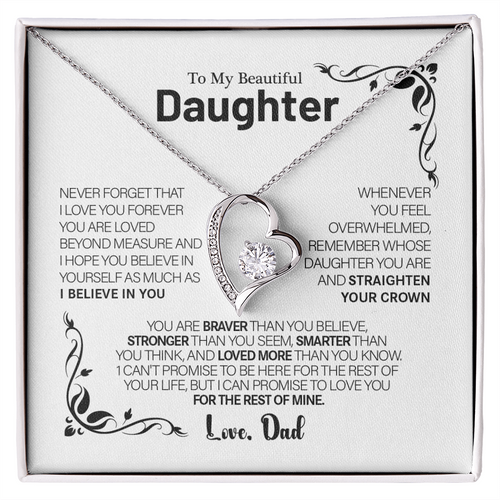 To My Daughter – Love You Forever Necklace