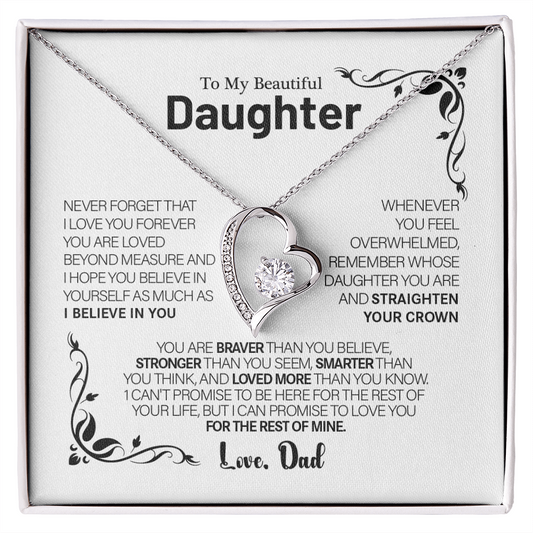 To My Daughter – Love You Forever Necklace