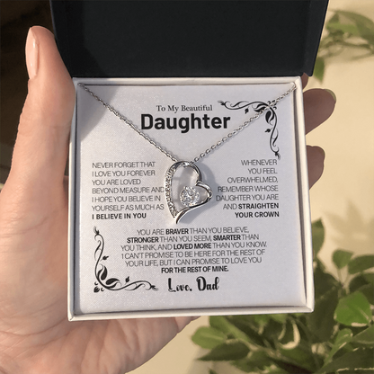 To My Daughter – Love You Forever Necklace
