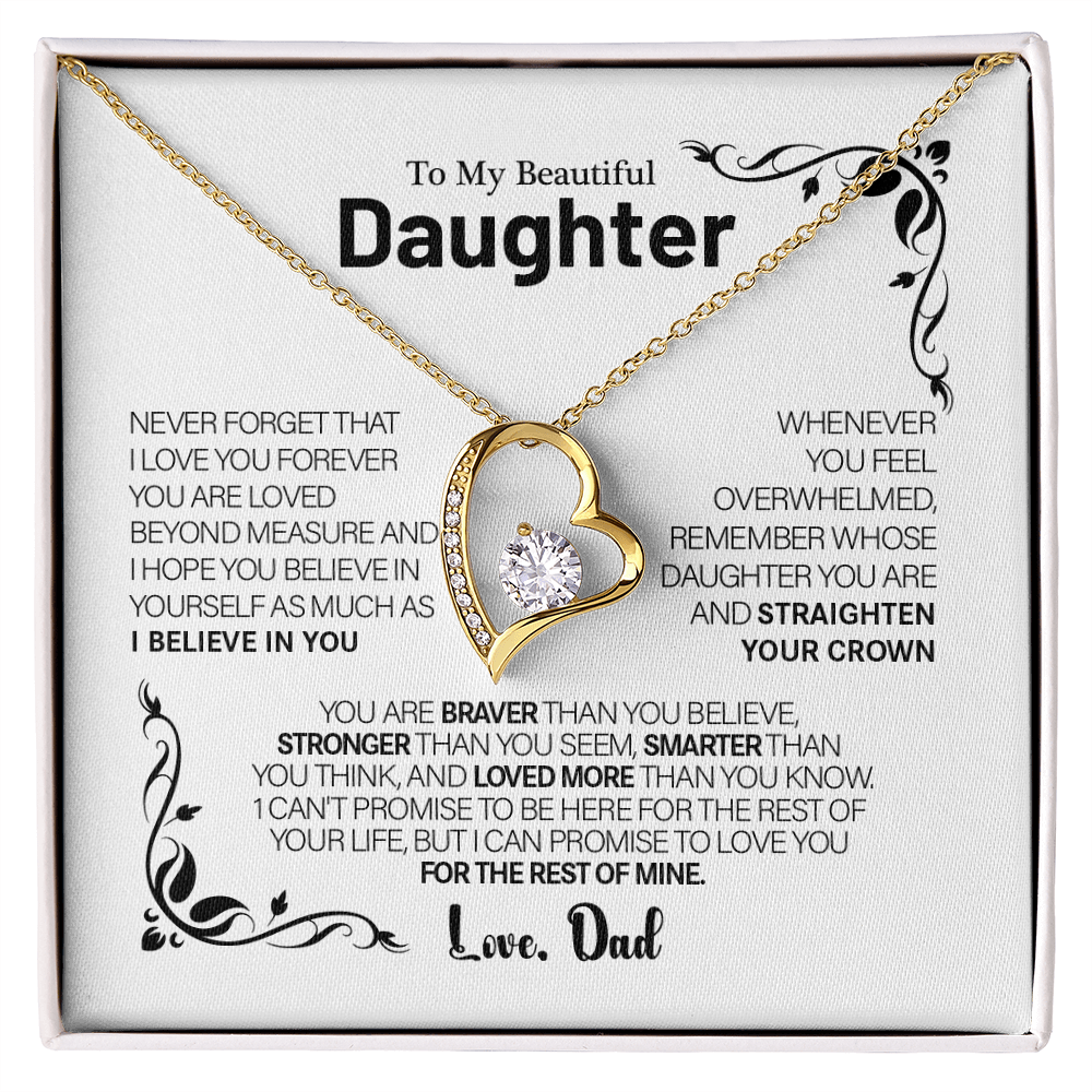 To My Daughter – Love You Forever Necklace