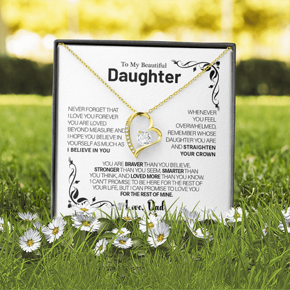 To My Daughter – Love You Forever Necklace