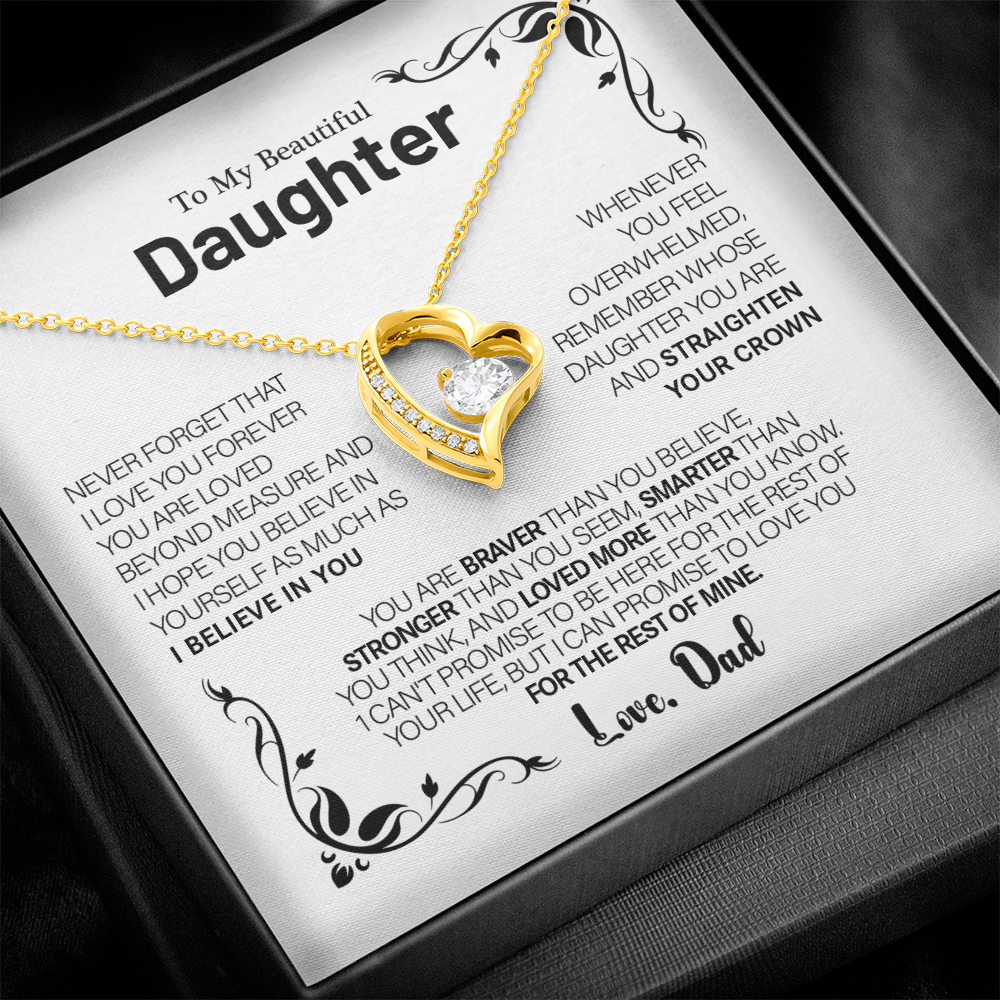 To My Daughter – Love You Forever Necklace
